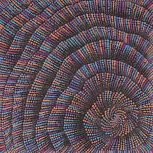 Pamapardu Jukurrpa (Flying Ant Dreaming)  - Warntungurru by Mekeisha Napanangka Martin