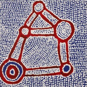 Ngapa Jukurrpa (Water Dreaming)  -  Puyurru by Shane Jampijinpa Brown