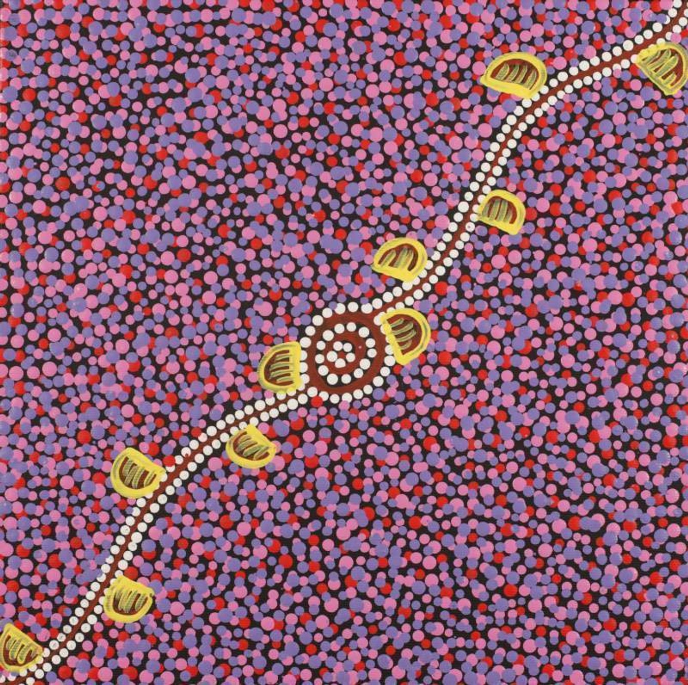 Wardapi Jukurrpa (Goanna Dreaming) - Yarripilangu by Melissa Napangardi Williams