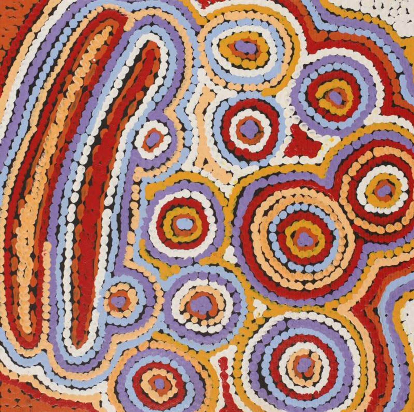 Mina Mina Jukurrpa (Mina Mina Dreaming) by Sarah Napaljarri Sims