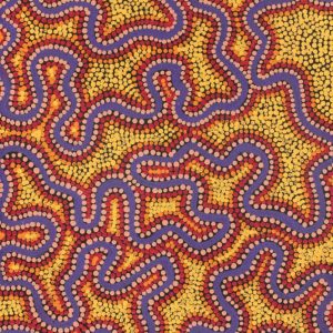 Ngapa Jukurrpa (Water Dreaming)  -  Puyurru by Kelly-Anne Nungarrayi Gibson