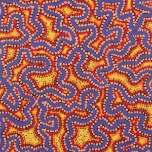 Ngapa Jukurrpa (Water Dreaming)  -  Puyurru by Kelly-Anne Nungarrayi Gibson