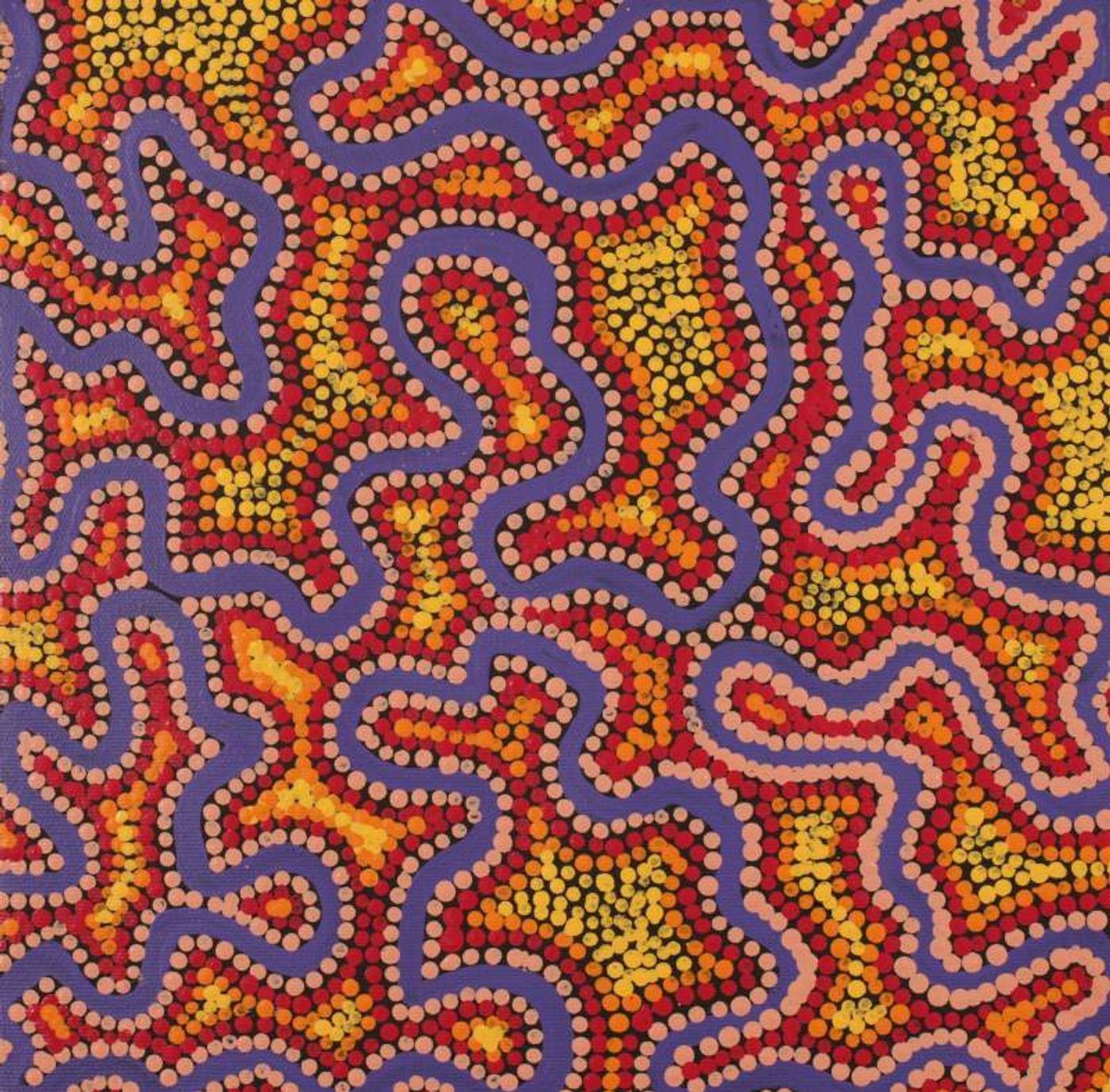 Ngapa Jukurrpa (Water Dreaming) - Puyurru by Kelly-Anne Nungarrayi Gibson