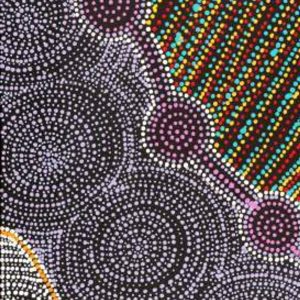 Pamapardu Jukurrpa (Flying Ant Dreaming)  - Warntungurru by Mekeisha Napanangka Martin