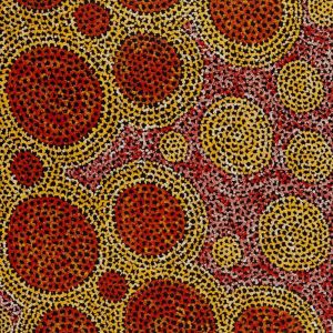 Pamapardu Jukurrpa (Flying Ant Dreaming)  - Warntungurru by Vanessa Nampijinpa Brown