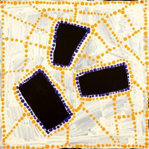 Ngapa Jukurrpa (Water Dreaming)  -  Puyurru by Tasha Nampijinpa Collins