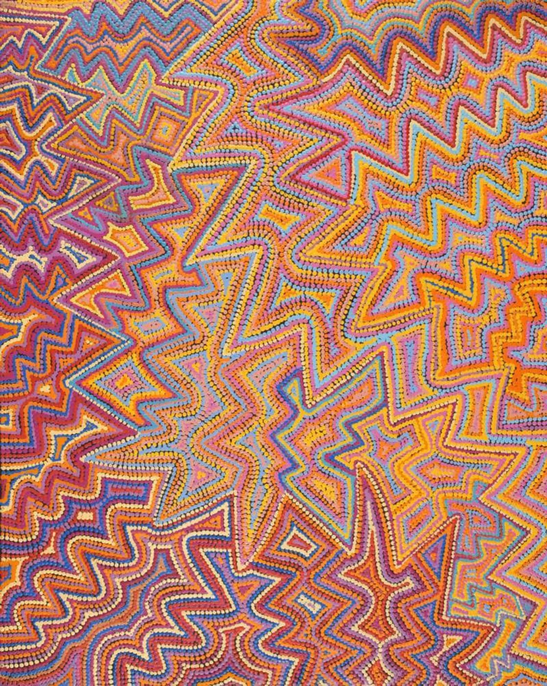 Pikilyi Jukurrpa (Vaughan Springs Dreaming) by Selina Napanangka Fisher
