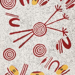Warlukurlangu Jukurrpa (Fire country Dreaming) by Lynette Nampijinpa Granites