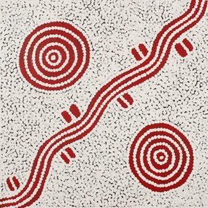 Ngapa Jukurrpa (Water Dreaming)  -  Puyurru by Lynette Nampijinpa Granites