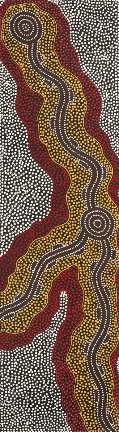 Yarla Jukurrpa (Bush Potato Dreaming) - Cockatoo Creek by Stephanie Napurrurla Nelson