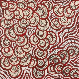 Lukarrara Jukurrpa (Desert Fringe-rush Seed Dreaming) by Melinda Napurrurla Wilson