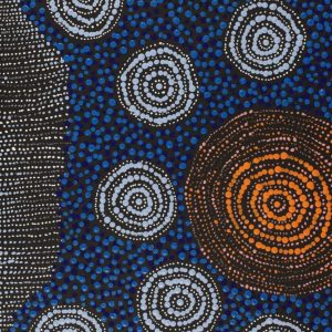 Napaljarri-warnu Jukurrpa (Seven Sisters Dreaming) by Valma Nakamarra White