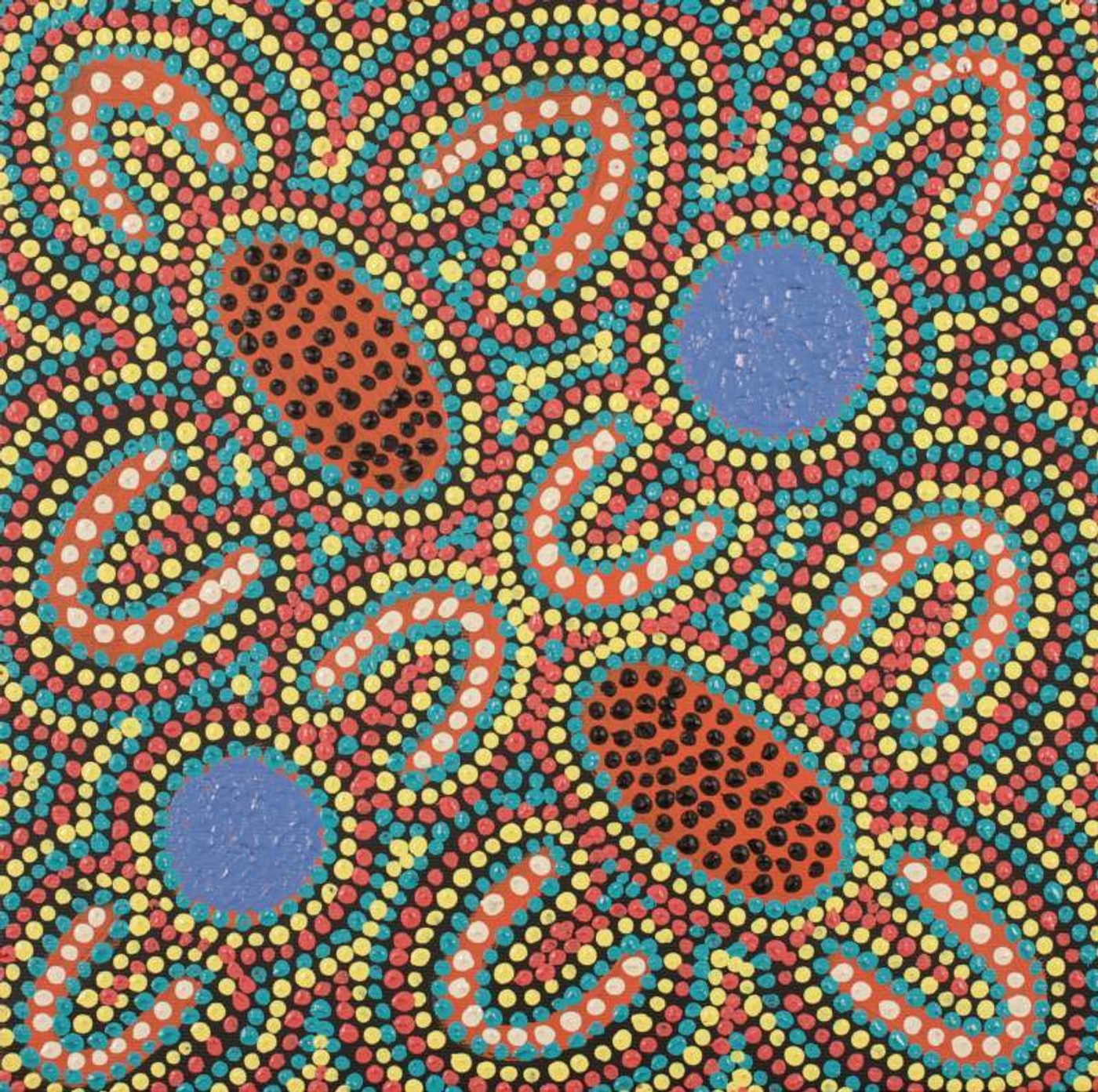 Ngurlu Jukurrpa (Native Seed Dreaming) by Dorothy Napurrurla Dickson