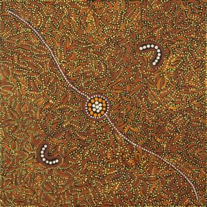 Ngurlu Jukurrpa (Native Seed Dreaming) by Geraldine Napurrurla Langdon