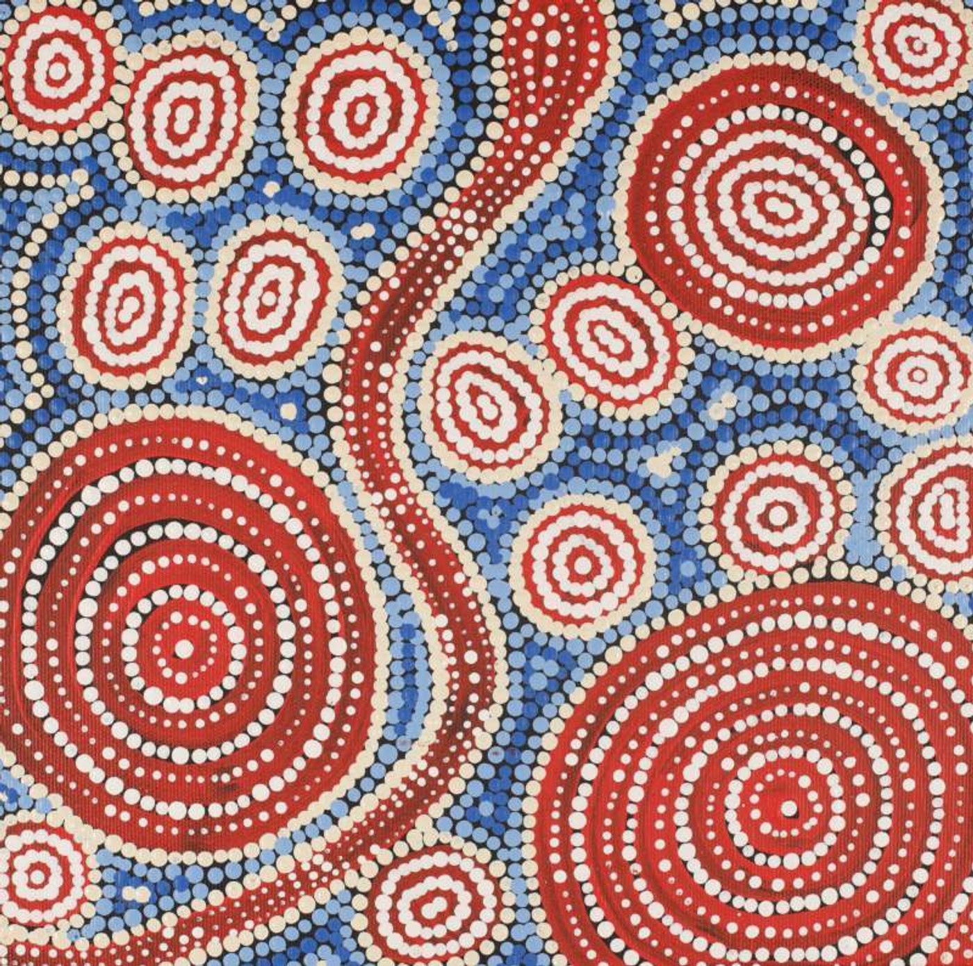 Warna Jukurrpa (Snake Dreaming) by Steven Jakamarra Oldfield