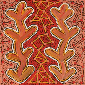 Warlukurlangu Jukurrpa (Fire country Dreaming) by Theo (Faye) Nangala Hudson