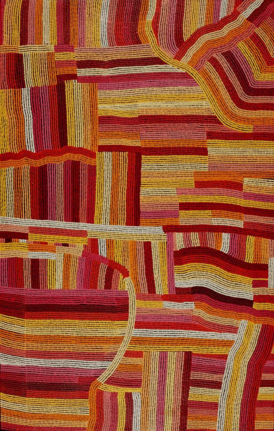 Liwirringki Jukurrpa (Burrowing Skink Dreaming) - Walangkarni by Nancy Nungarrayi Collins