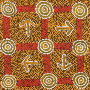 Yankirri Jukurrpa (Emu Dreaming) - Ngarlikirlangu by Michael Japaljarri Wayne