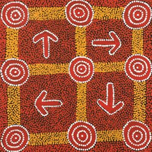 Yankirri Jukurrpa (Emu Dreaming) - Ngarlikirlangu by Michael Japaljarri Wayne