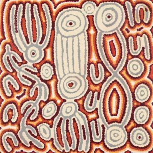 Majardi Jukurrpa (Hairstring Belt/Skirt or Tassel Dreaming) - Mina Mina by Madeleine Napangardi Dixon