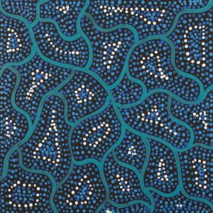 Yarla Jukurrpa (Bush Potato Dreaming) - Cockatoo Creek by Justine Nakamarra Nelson
