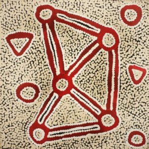 Ngapa Jukurrpa (Water Dreaming) - Wapurtali by Maxie Jampijinpa Pollard