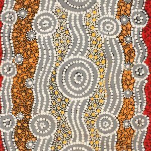 Ngalyipi Jukurrpa (Snake Vine Dreaming) - Purturlu by Anthony Jangala Hargraves