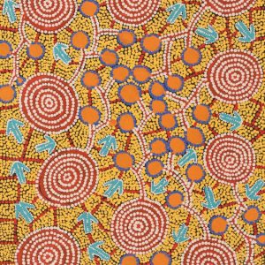 Wanakiji Jukurrpa (Bush Tomato Dreaming) by Jereline Nungarrayi Brown