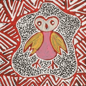 Jarlajirrpi Jukurrpa (Owlet Nightjar Dreaming) by Juliette Nampijinpa Brown