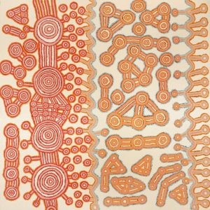 Warna Jukurrpa (Snake Dreaming) by Roschelle Nampijinpa Major