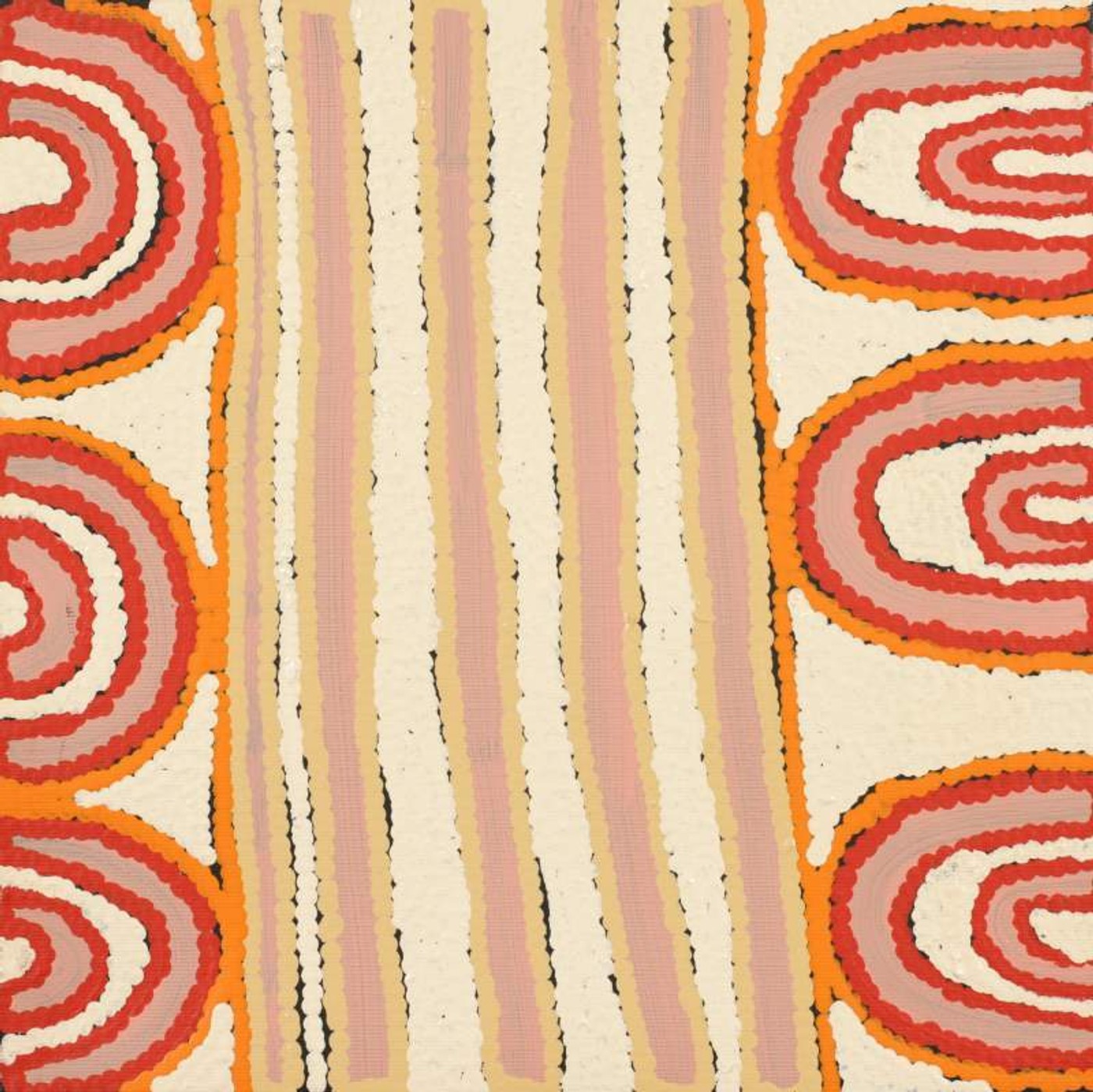 Warna Jukurrpa (Snake Dreaming) by Roschelle Nampijinpa Major
