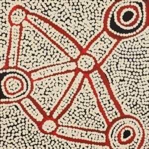Ngapa Jukurrpa (Water Dreaming)  -  Puyurru by Shane Jampijinpa Brown