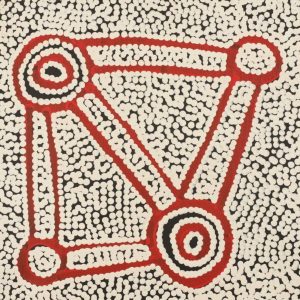 Ngapa Jukurrpa (Water Dreaming)  -  Puyurru by Shane Jampijinpa Brown