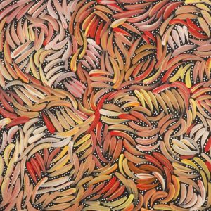 Purrpalanji (Skinny Bush Banana) Jukurrpa by Nola Napangardi Fisher