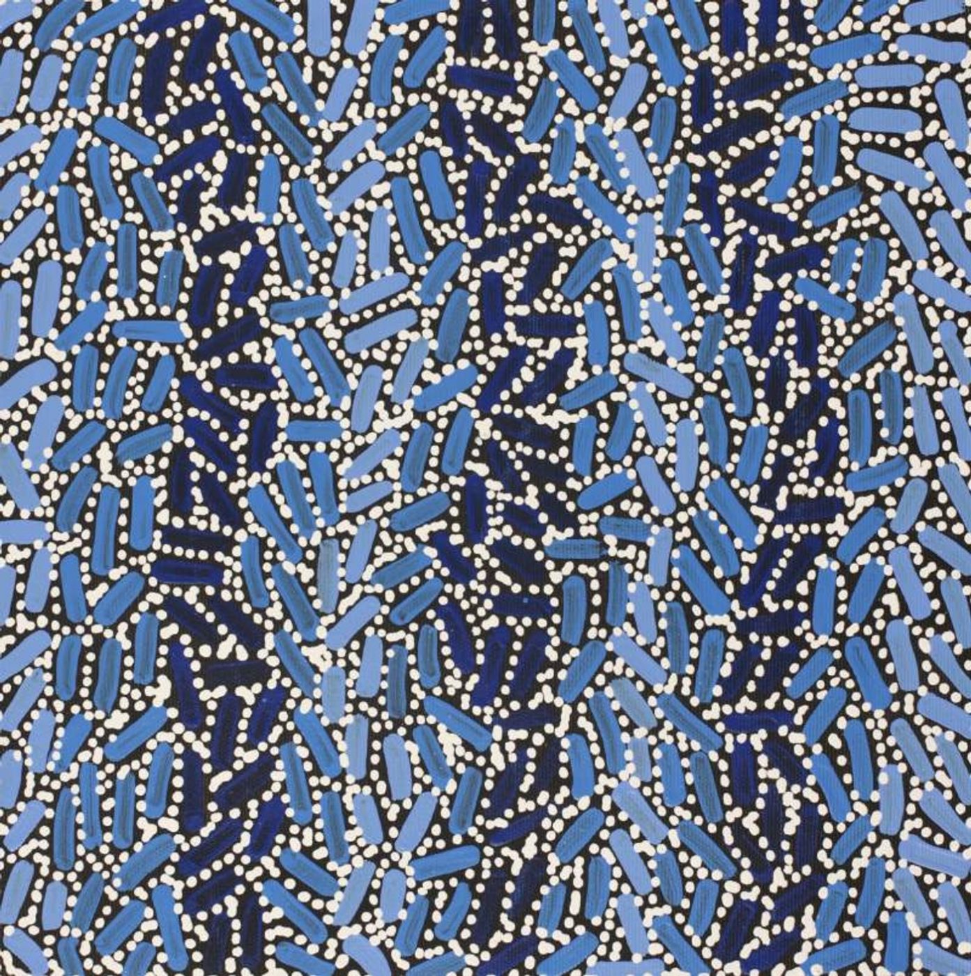 Warlukurlangu Jukurrpa (Fire country Dreaming) by Nathania Nangala Granites