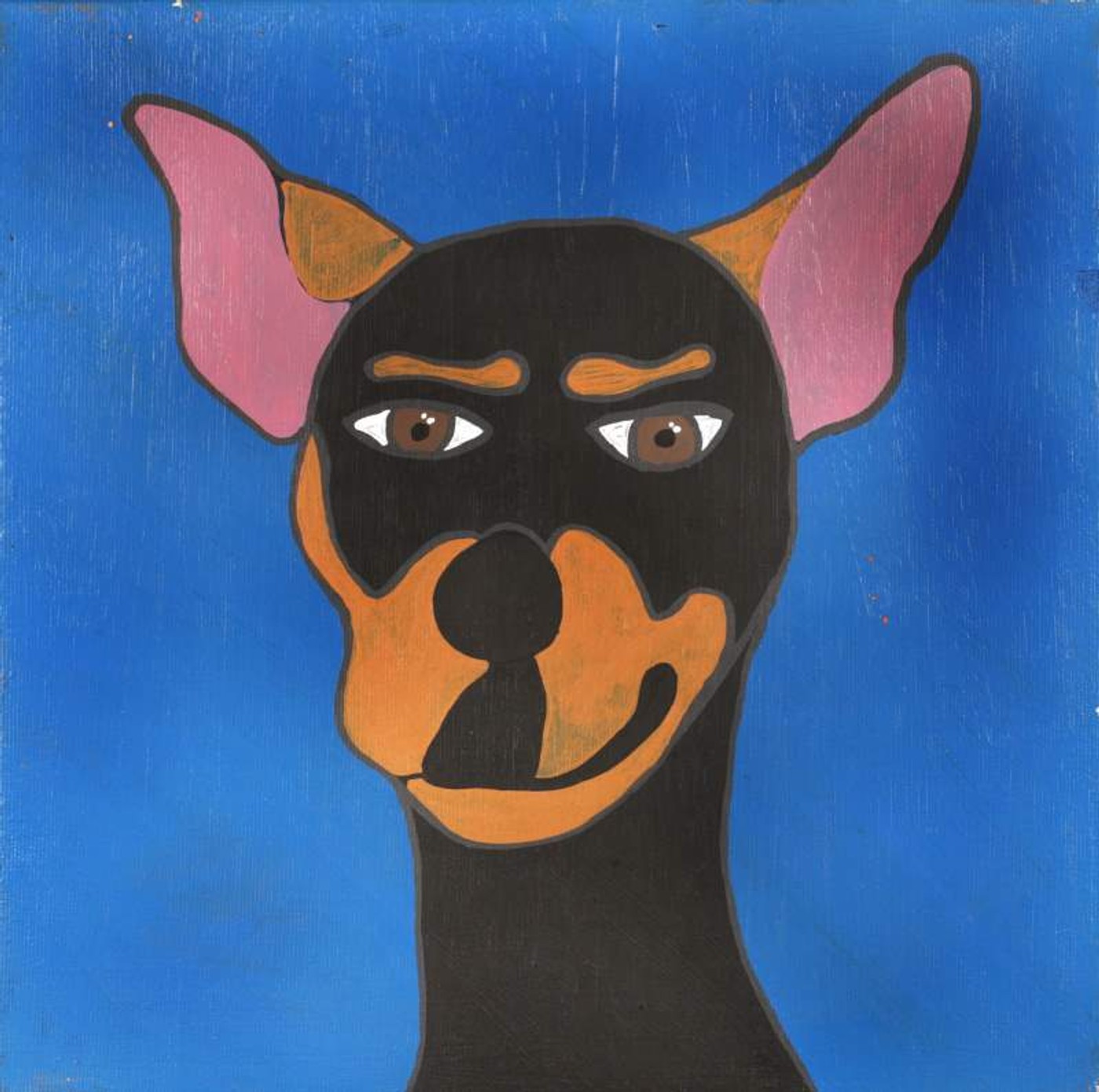 Jarntu kuja kalu nyinami Yurntumu-rla (Dogs that live in Yuendumu) by Senita Napangardi Granites