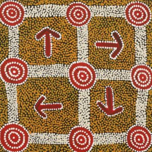 Yankirri Jukurrpa (Emu Dreaming) - Ngarlikirlangu by Michael Japaljarri Wayne