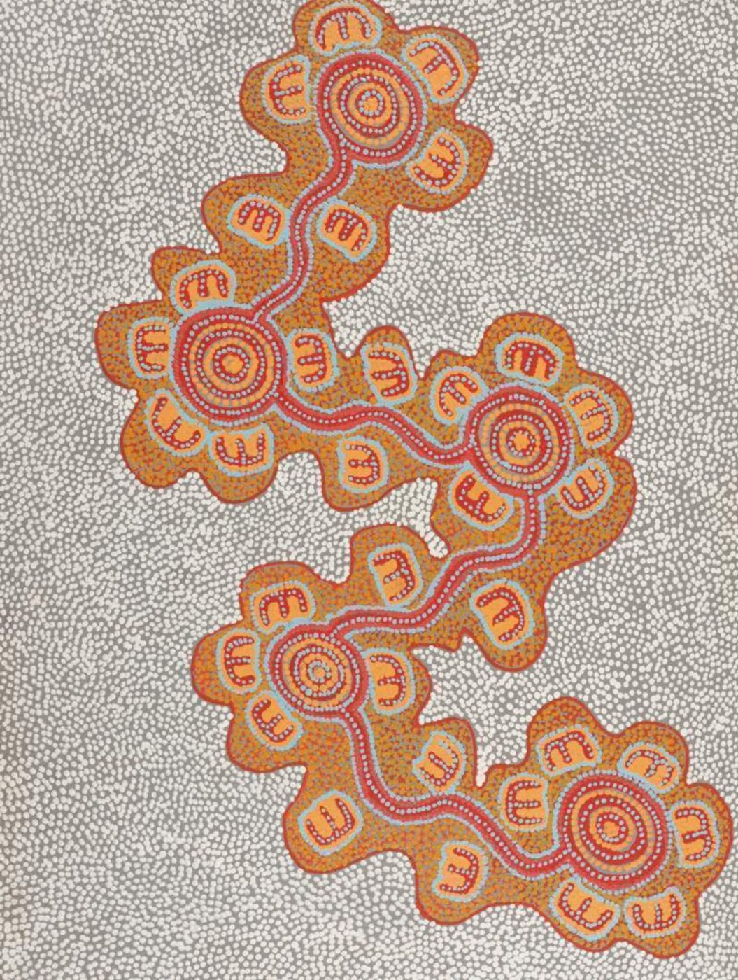 Janganpa Jukurrpa (Brush-tail Possum Dreaming)- Mawurrji by Ritasha Nampijinpa Martin