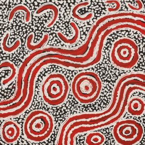Ngapa Jukurrpa (Water Dreaming)  - Mikanji by Juliette Nampijinpa Brown