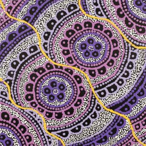 Ngalyipi Jukurrpa (Snakevine Dreaming) - Mina Mina by Kirsty Anne Napanangka Martin