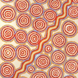 Warna Jukurrpa (Snake Dreaming) by Roschelle Nampijinpa Major