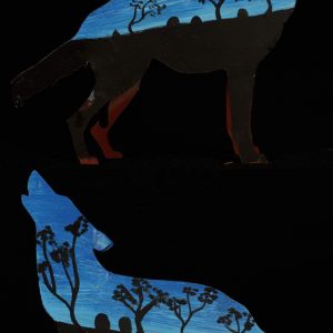 Rambo the dingo by Warlukurlangu Artists