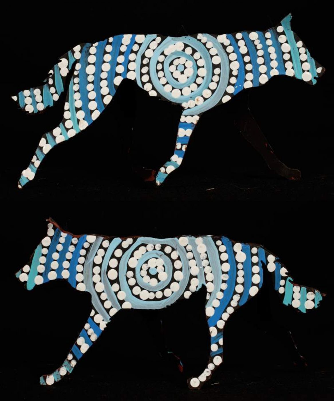 Danny the dingo by Warlukurlangu Artists