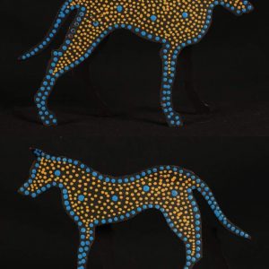 Ben the dingo by Warlukurlangu Artists