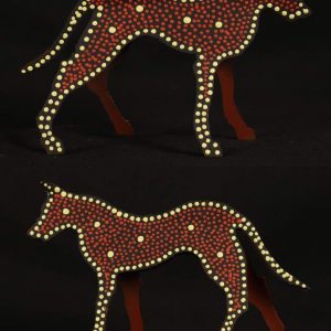 Ben the dingo by Warlukurlangu Artists