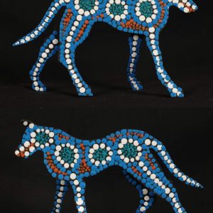 Ben the dingo by Warlukurlangu Artists