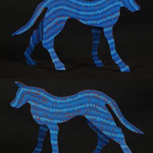 Ben the dingo by Warlukurlangu Artists