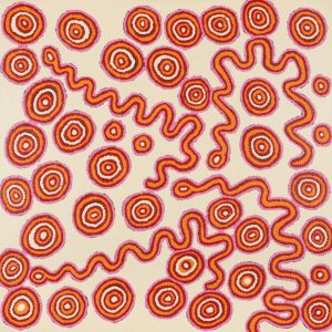 Mina Mina Jukurrpa (Mina Mina Dreaming) by Sheila Nungarrayi Sims