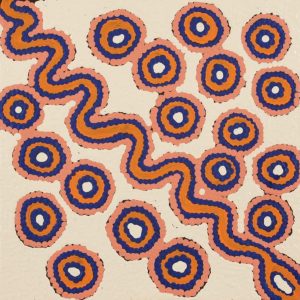 Mina Mina Jukurrpa (Mina Mina Dreaming) by Sheila Nungarrayi Sims