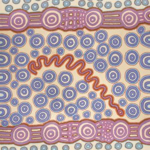 Warna Jukurrpa (Snake Dreaming) by Roschelle Nampijinpa Major